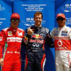 Los tres mejores de la clasificación del GP de Canadá 2012