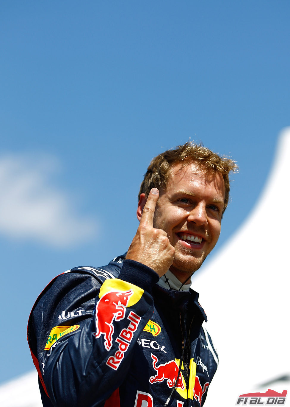 El dedo de Sebastian Vettel regresa en Canadá