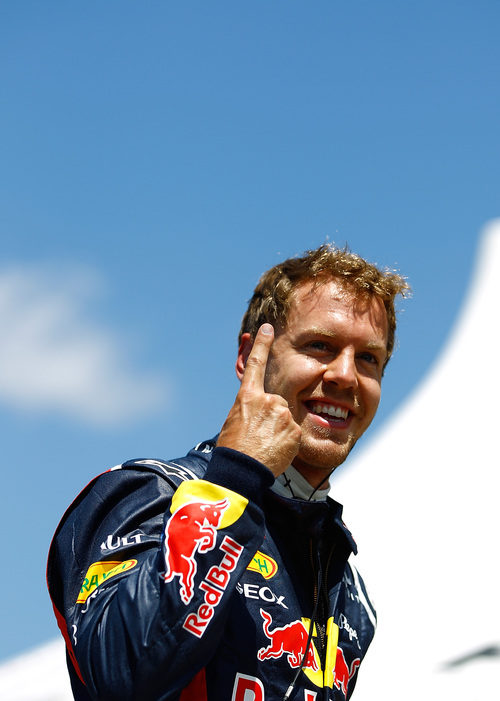 El dedo de Sebastian Vettel regresa en Canadá