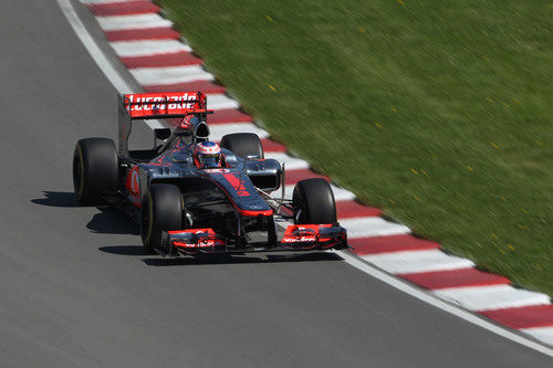 Jenson Button en la clasificación del GP de Canadá 2012