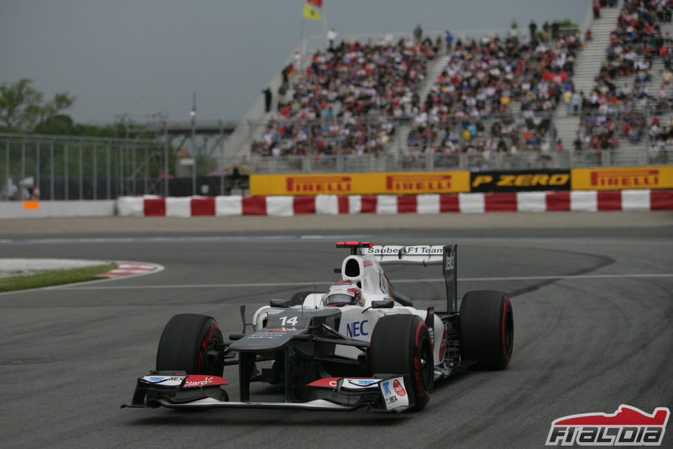 Kamui Kobayashi en la clasificación de Montreal