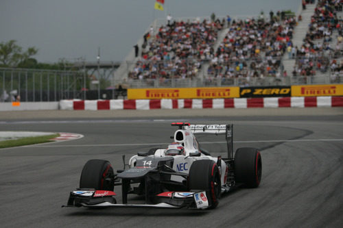 Kamui Kobayashi en la clasificación de Montreal