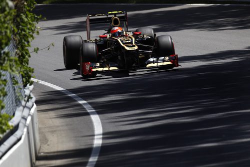 Romain Grosjean en la clasificación del GP de Canadá 2012