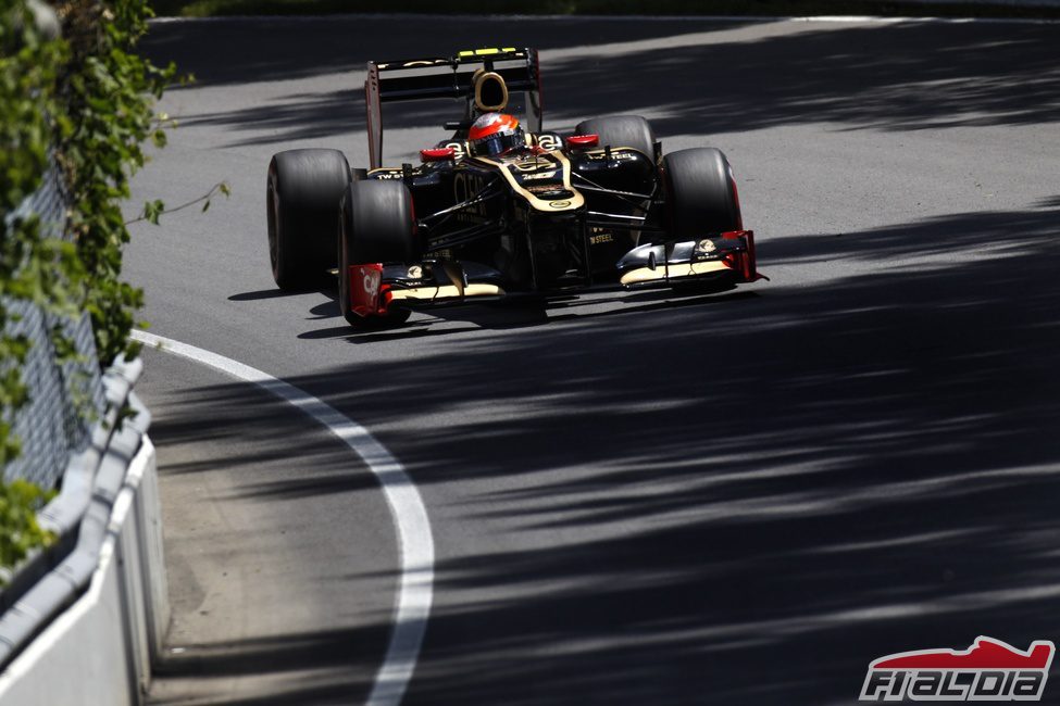 Romain Grosjean en la clasificación del GP de Canadá 2012