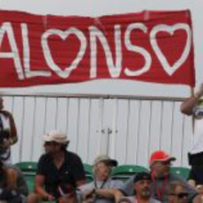 Corazones para Fernando Alonso en Montreal