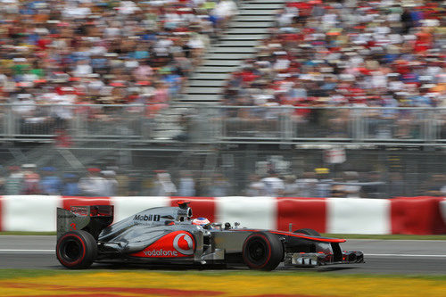 Jenson Button en la carrera de Canadá 2012