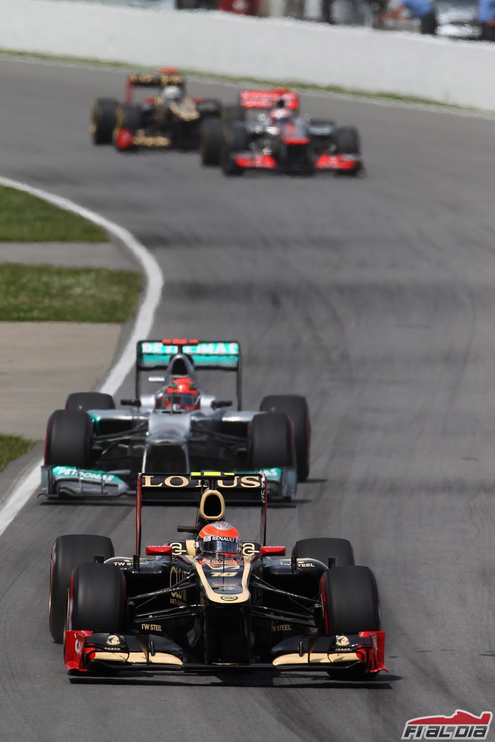 Romain Grosjean rueda en Canadá