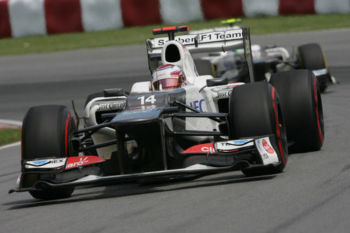 Kamui Kobayashi durante el GP de Canadá 2012