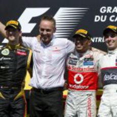 Podio del GP de Canadá 2012