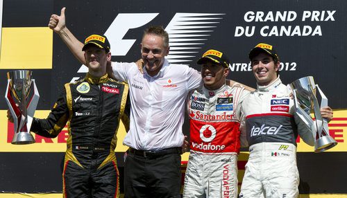 Podio del GP de Canadá 2012