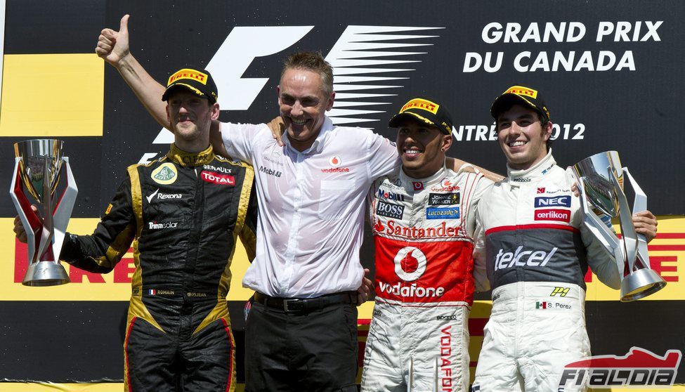 Podio del GP de Canadá 2012