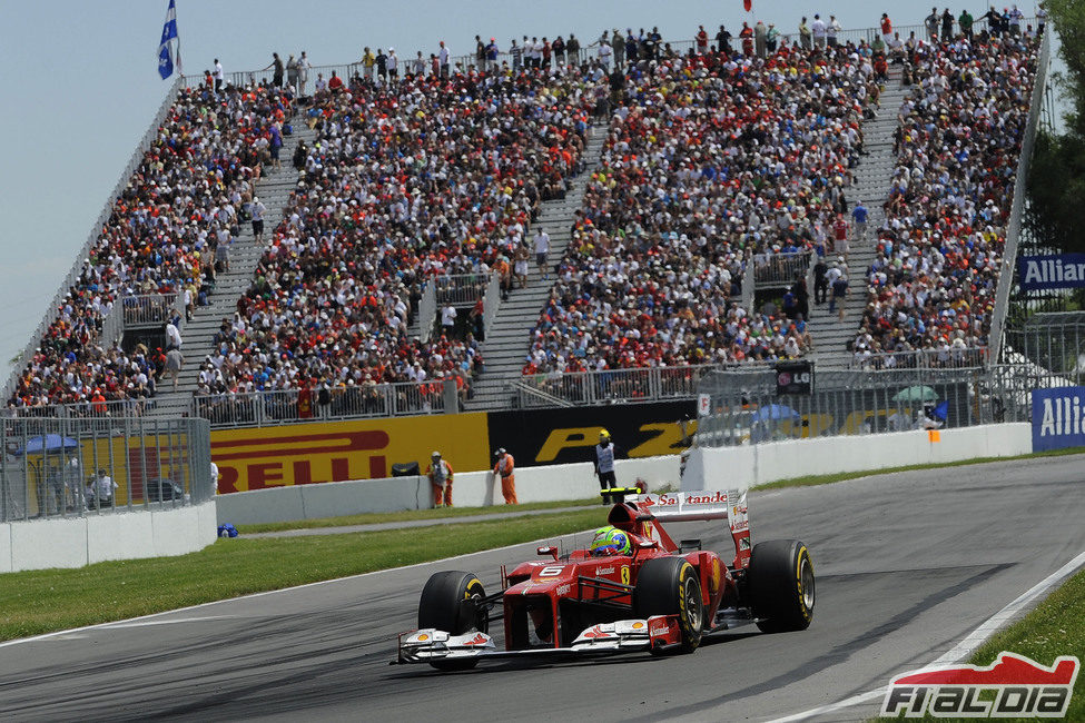 Felipe Massa durante el Gran Premio de Canadá 2012