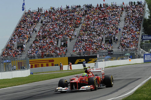 Felipe Massa durante el Gran Premio de Canadá 2012