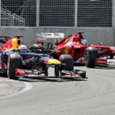 Sebastian Vettel adelanta a Fernando Alonso en Canadá 2012