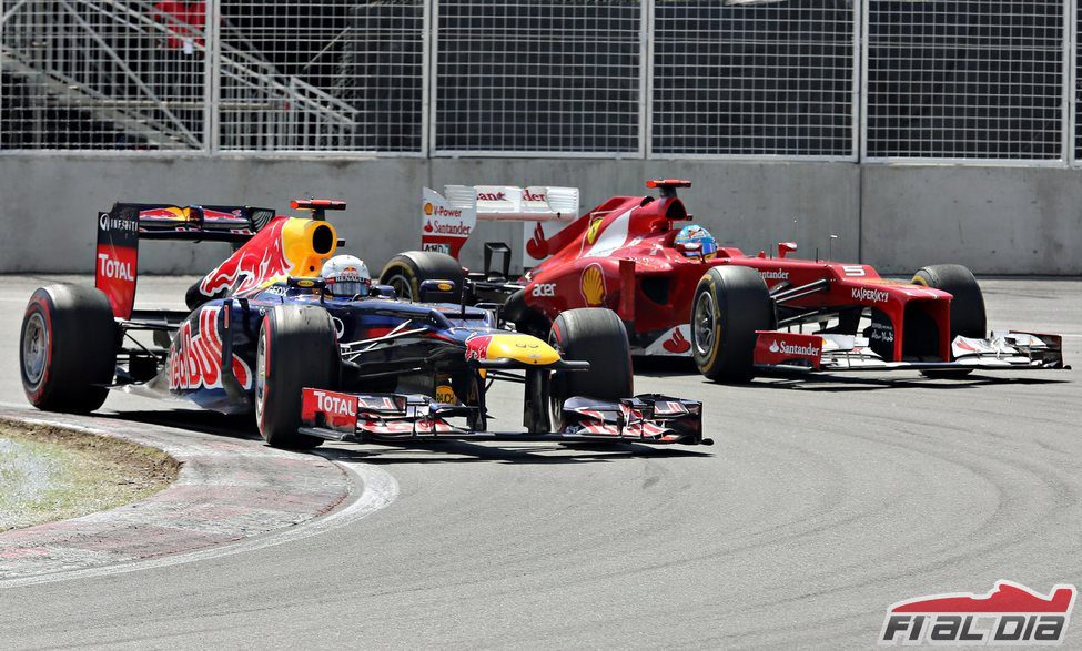 Sebastian Vettel adelanta a Fernando Alonso en Canadá 2012