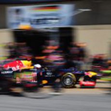 Pit stop para Sebastian Vettel