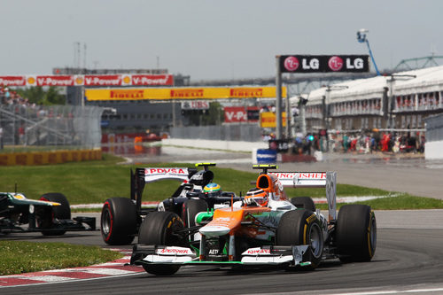 Nico Hülkenberg realiza un 'stint' con neumáticos blandos