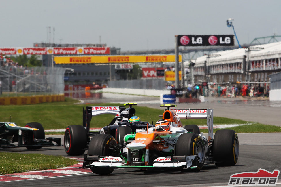 Nico Hülkenberg realiza un 'stint' con neumáticos blandos