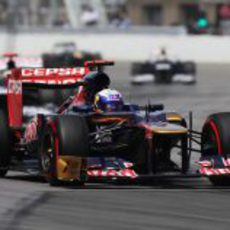 Daniel Ricciardo en la carrera del GP de Canadá 2012