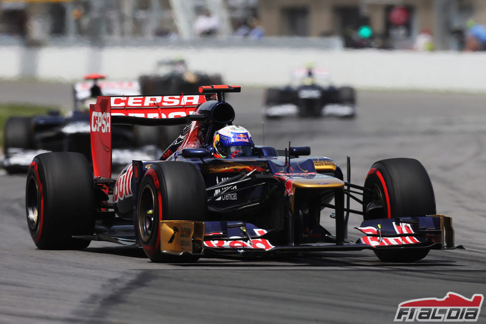 Daniel Ricciardo en la carrera del GP de Canadá 2012