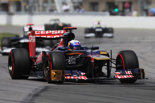 Daniel Ricciardo en la carrera del GP de Canadá 2012
