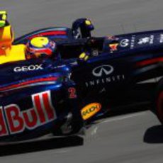 Mark Webber durante la clasificación del GP de Canadá