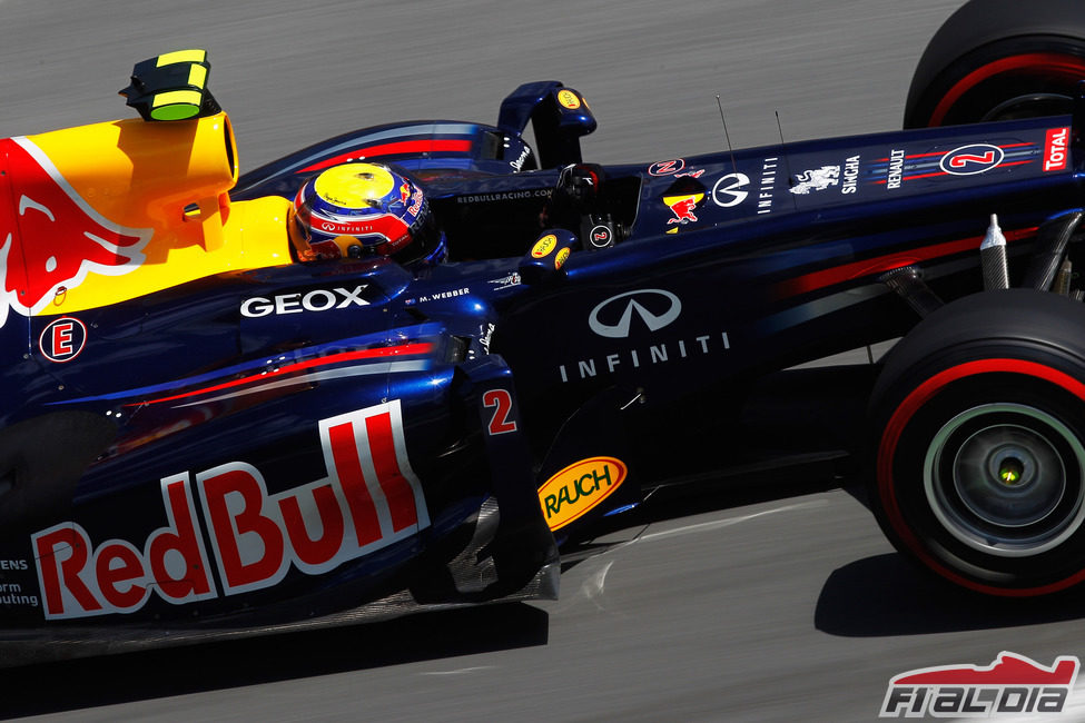 Mark Webber durante la clasificación del GP de Canadá
