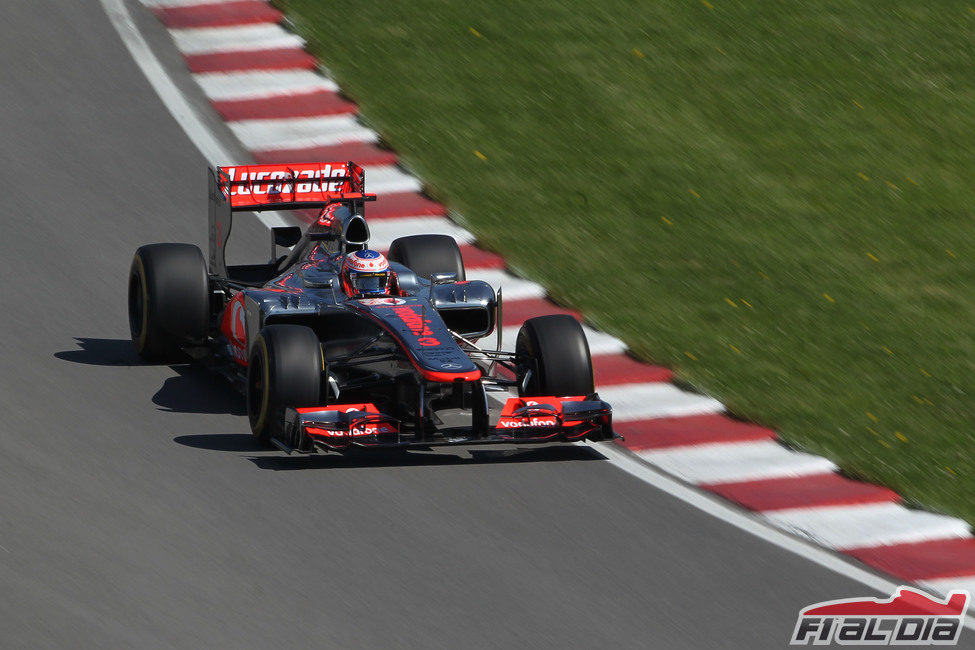 Jenson Button en la clasificación del GP de Canadá 2012