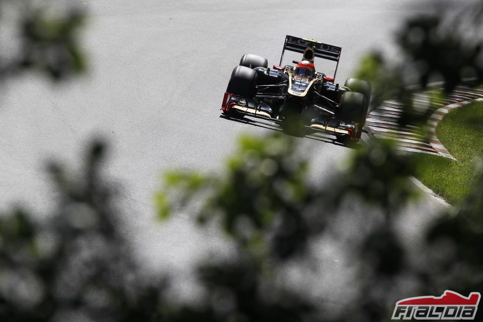 Romain Grosjean completa una tanda de vueltas en Canadá