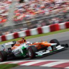 Paul di Resta rueda en la clasificación del GP de Canadá 2012