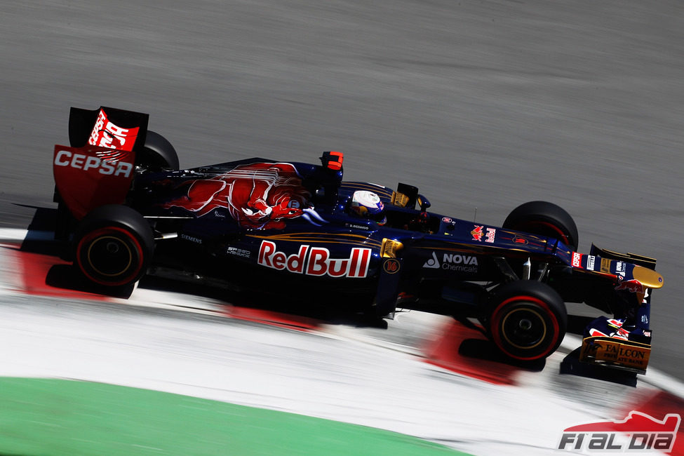 Daniel Ricciardo durante los Libres 3 del GP de Canadá 2012