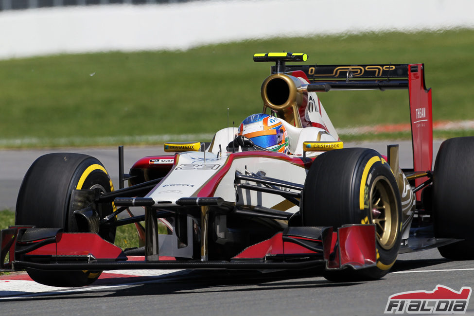 Narain Karthikeyan prueba los blandos para HRT