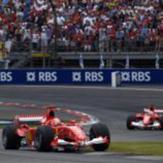 Los Ferrari lideraron todo el GP de Estados Unidos 2005