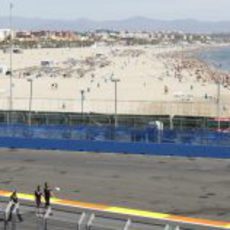 La playa de la Malvarrosa en Valencia