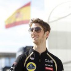 Romain Grosjean llega al GP de Europa 2012