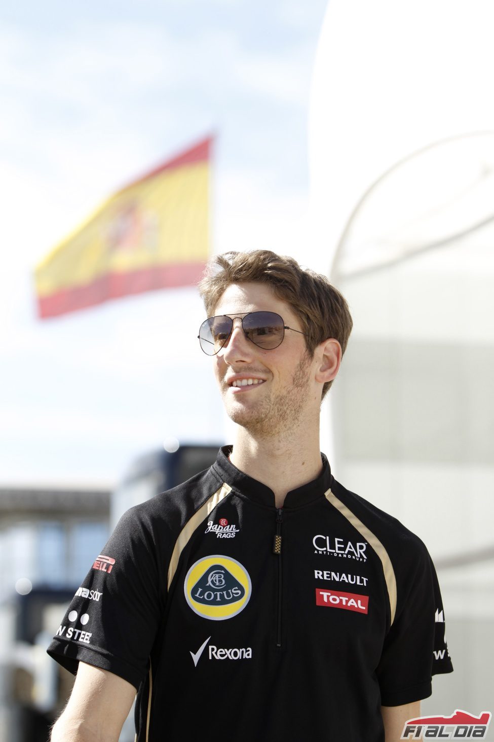 Romain Grosjean llega al GP de Europa 2012