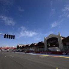 Recta de meta del Valencia Street Circuit