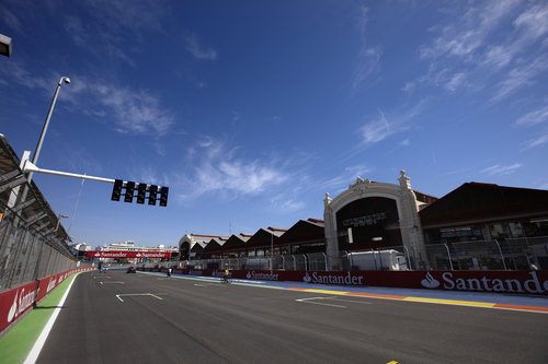 Recta de meta del Valencia Street Circuit