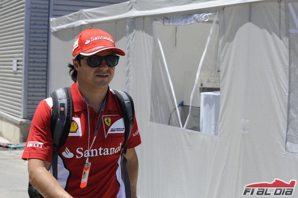 Felipe Massa llega al GP de Europa 2012