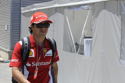 Felipe Massa llega al GP de Europa 2012