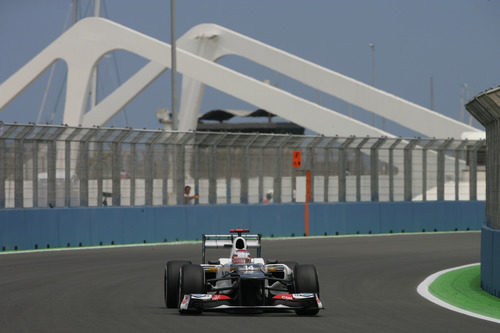 Kamui Kobayashi durante los Libres 1 del GP de Europa