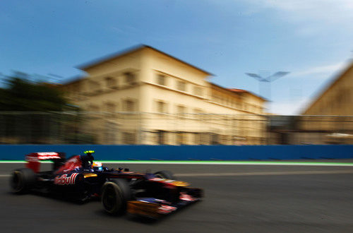 Jean-Eric Vergne vuela en el Valencia Street Circuit