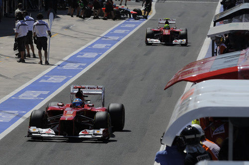 Los dos Ferrari fuera de la Q3 en el GP de Europa 2012