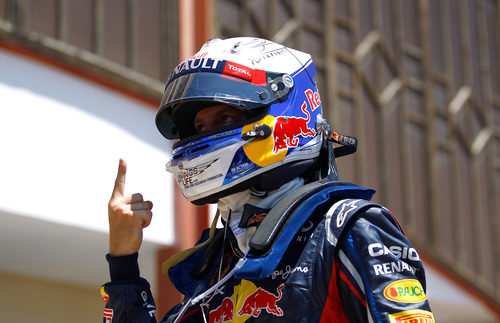 El dedo de Vettel vuelve a levantarse en Valencia