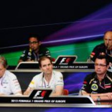 Rueda de prensa de la FIA del viernes en el GP de Europa 2012