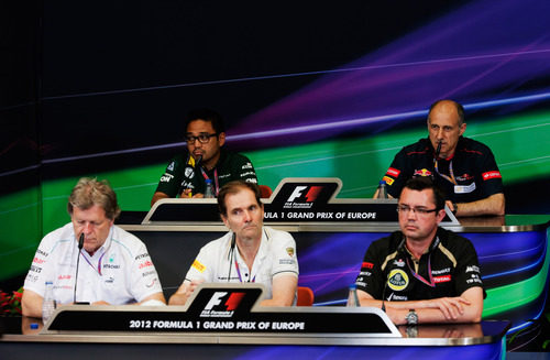 Rueda de prensa de la FIA del viernes en el GP de Europa 2012