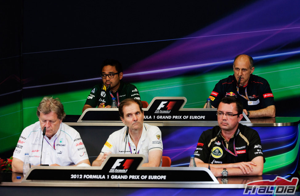 Rueda de prensa de la FIA del viernes en el GP de Europa 2012