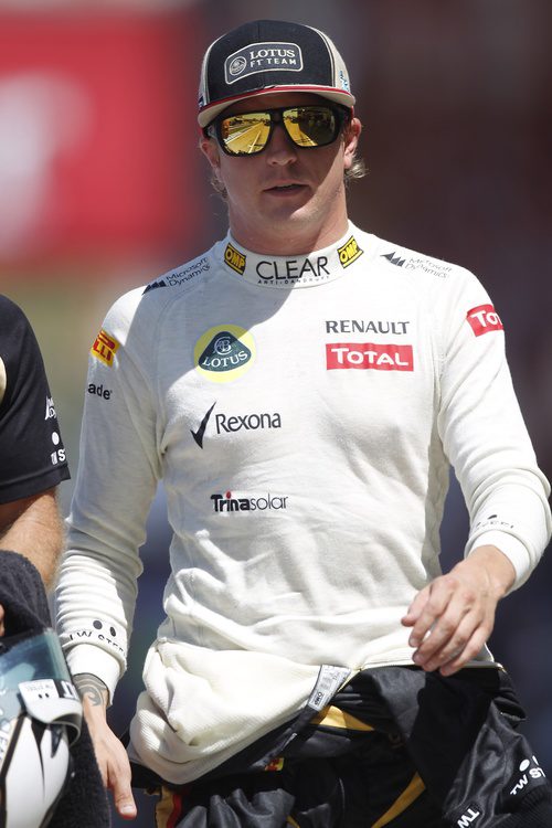 Kimi Räikkönen llega al Valencia Street Circuit