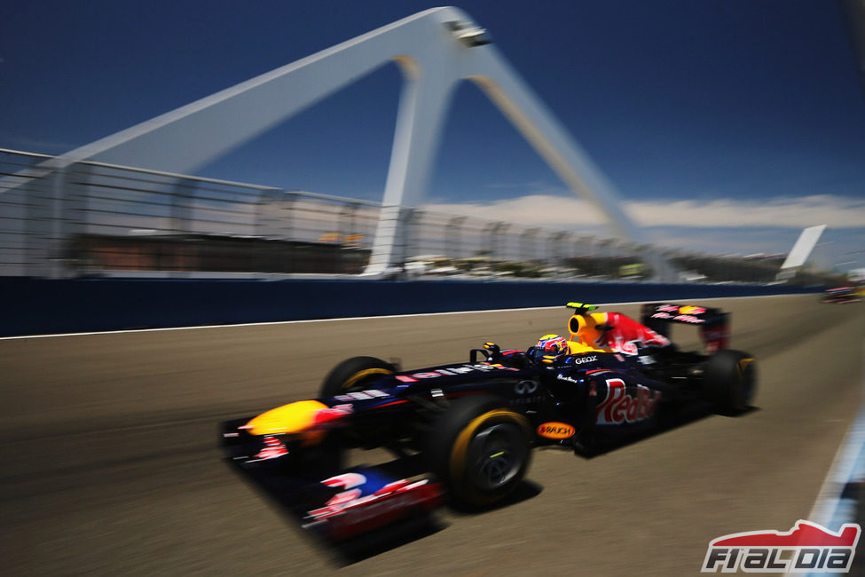 El DRS no le funcionó a Webber durante la clasificación