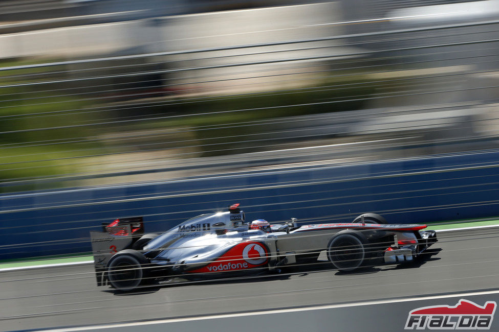 Jenson Button se quedó lejos en la Q3 del GP de Europa 2012